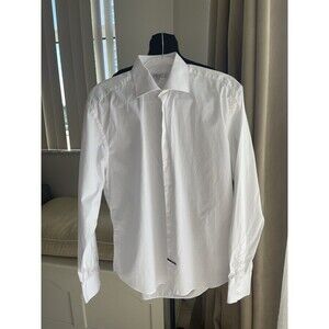 Nodus Dress Alma 100% Cotton Shirt Men’s 16.5 42 White Buttons Mint